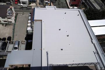 Waterproof roofing after construction
